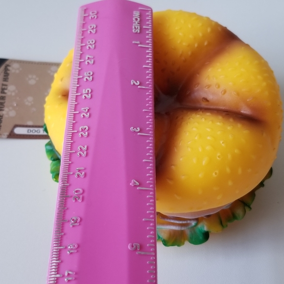 Squeak Hamburger Dog Toy New - Picture 6 of 12